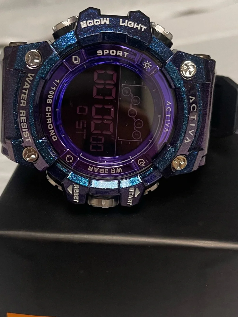 - Activa X Invicta Digital Unisex Watch - 50mm, Iridescent, Purple new